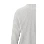 Yaya sweater turtleneck l/s ribbed details grey