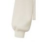 Yaya fluffy yarn sweater balloon sleeves white