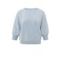 YAYA sweater half long raglan gray dawn blue