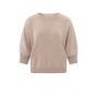 YAYA sweater half long raglan sleeves dusty pink