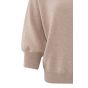 YAYA sweater half long raglan sleeves dusty pink