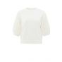 YAYA textured sleeves sweater off white