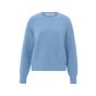 YAYA rib mixed sweater ls bel air blue