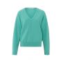 YAYA v-neck batwing sweater poolblue