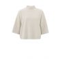 YAYA sweater rib sleeves pumice stone beige