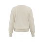 YAYA sweater deep r-neck whit top light beige