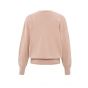 YAYA sweater deepr-neck with top dusty pink