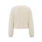 YAYA sweater with cord at bottom light beige mel.