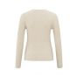 YAYA cardigan rib stitch light beige melang