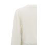 Yaya furry cardigan ls chalk white