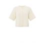 YAYA cardigan with wide short sleeve off white