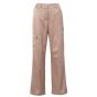 YAYA trousers satin wide leg whit cargo dusty pink