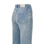 Yaya wide leg loose denim zip fly blue denim