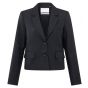 Yaya short woven blazer with pockets black