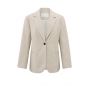 YAYA woven oversized blazer safari melange