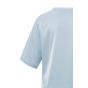 YAYA oversized satin t-shirt gray dawn blue