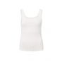 YAYA singlet with frilled seams off white