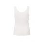 YAYA singlet with frilled seams off white