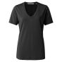 YAYA modal V-neck t-shirt pirate black