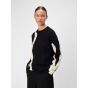 Object objray lo l/s knit pullover black sandshell