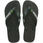 Havaianas Brasil Logo Green Olive/Green Olive