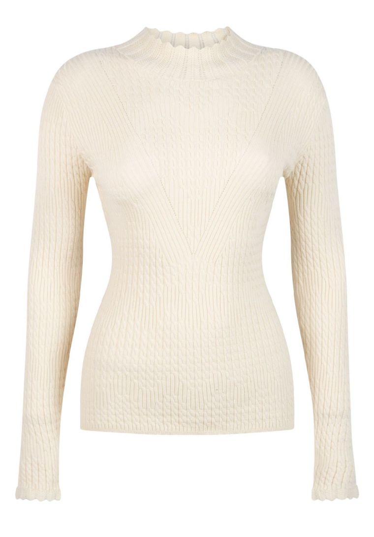 Aaiko vida cable vis sweaters cream3