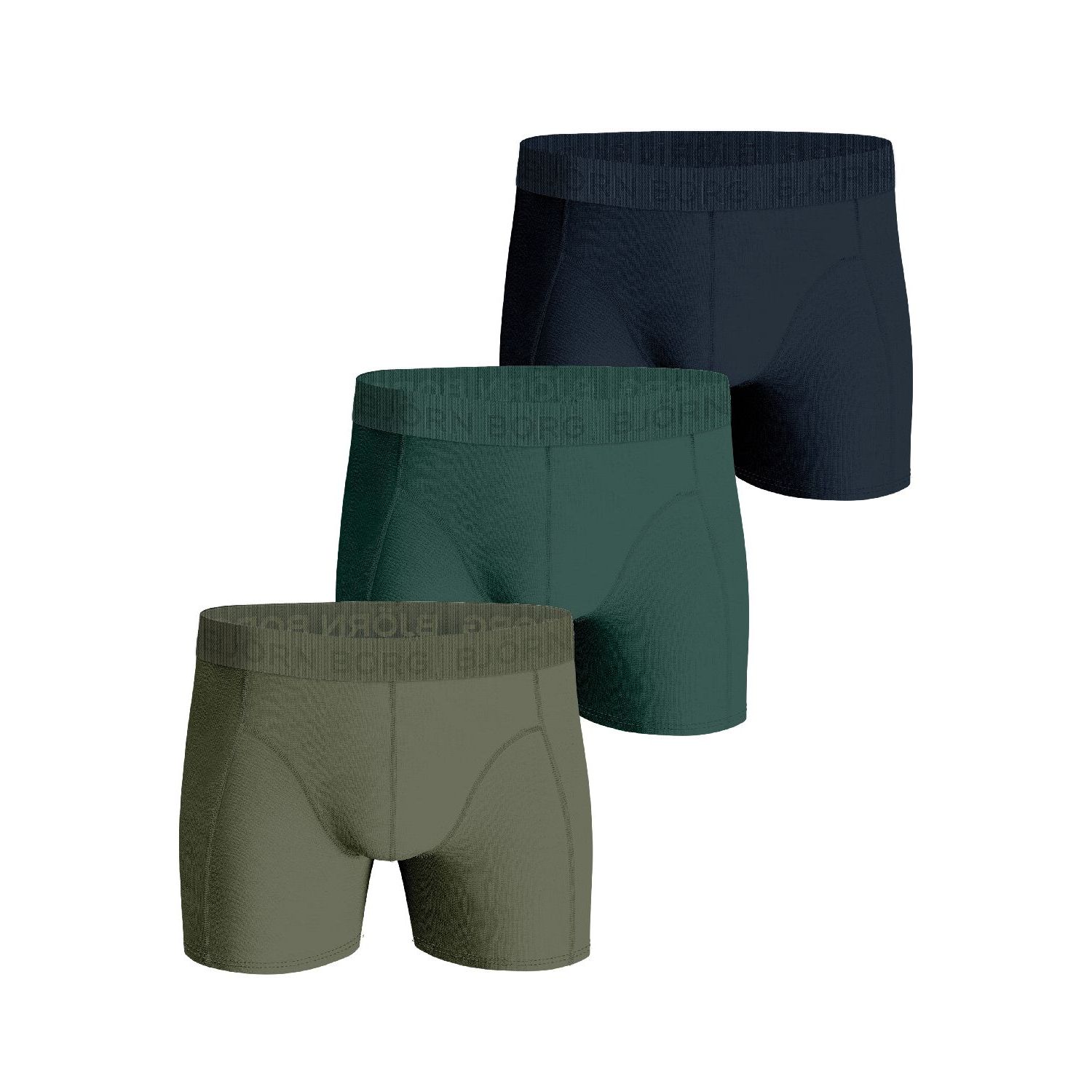 Bjorn Borg cotton stretch boxer 3p groen