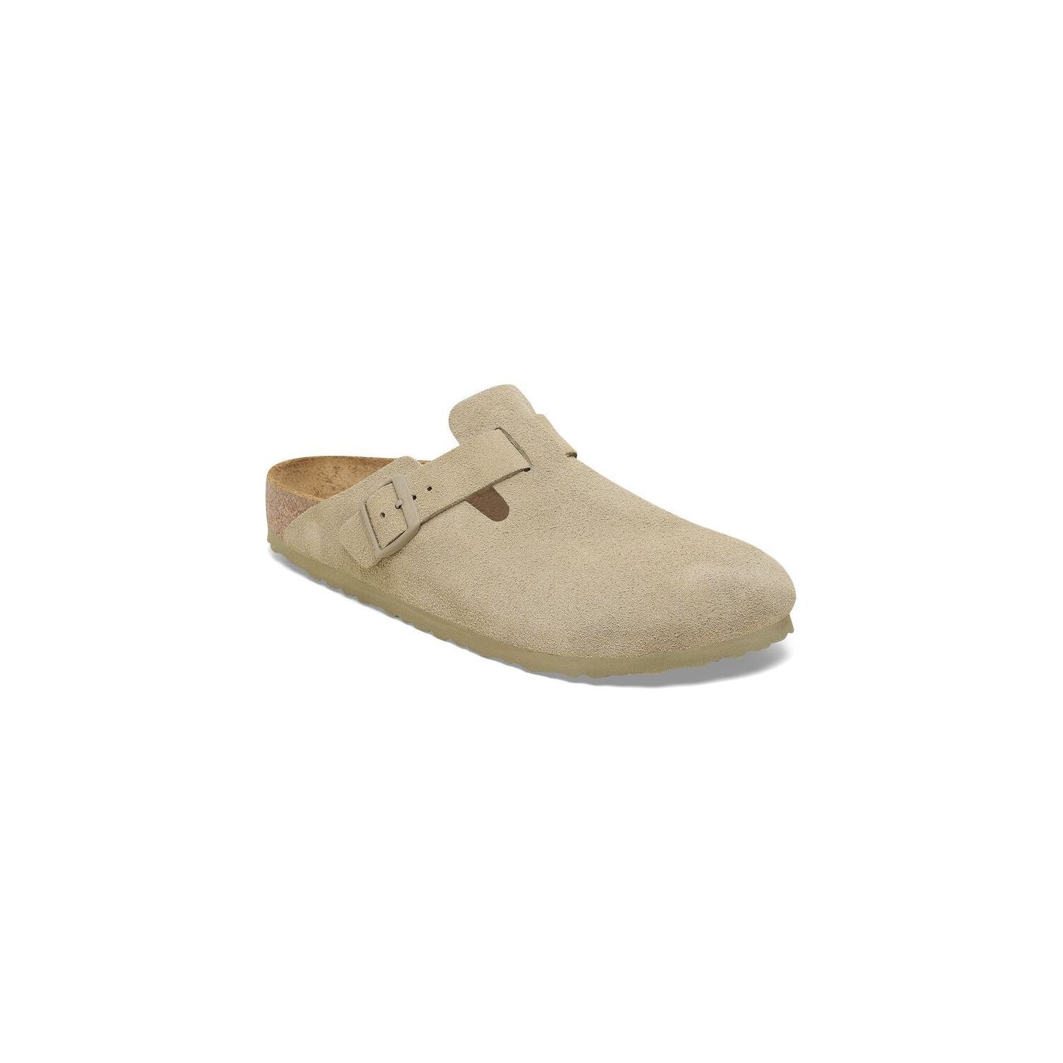 Birkenstock Boston Suede Faded Khaki