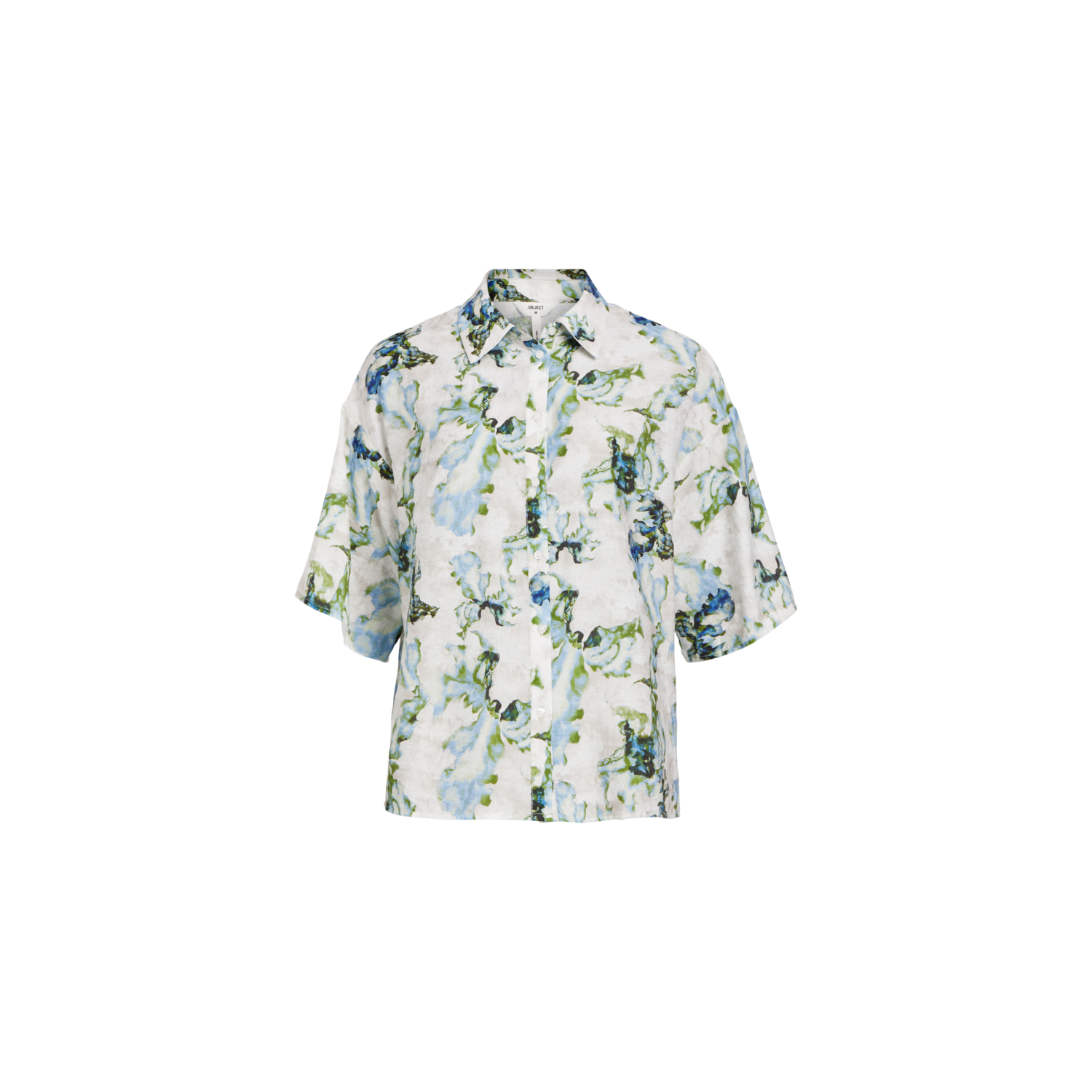 Object objidda s/s shirt white sand print