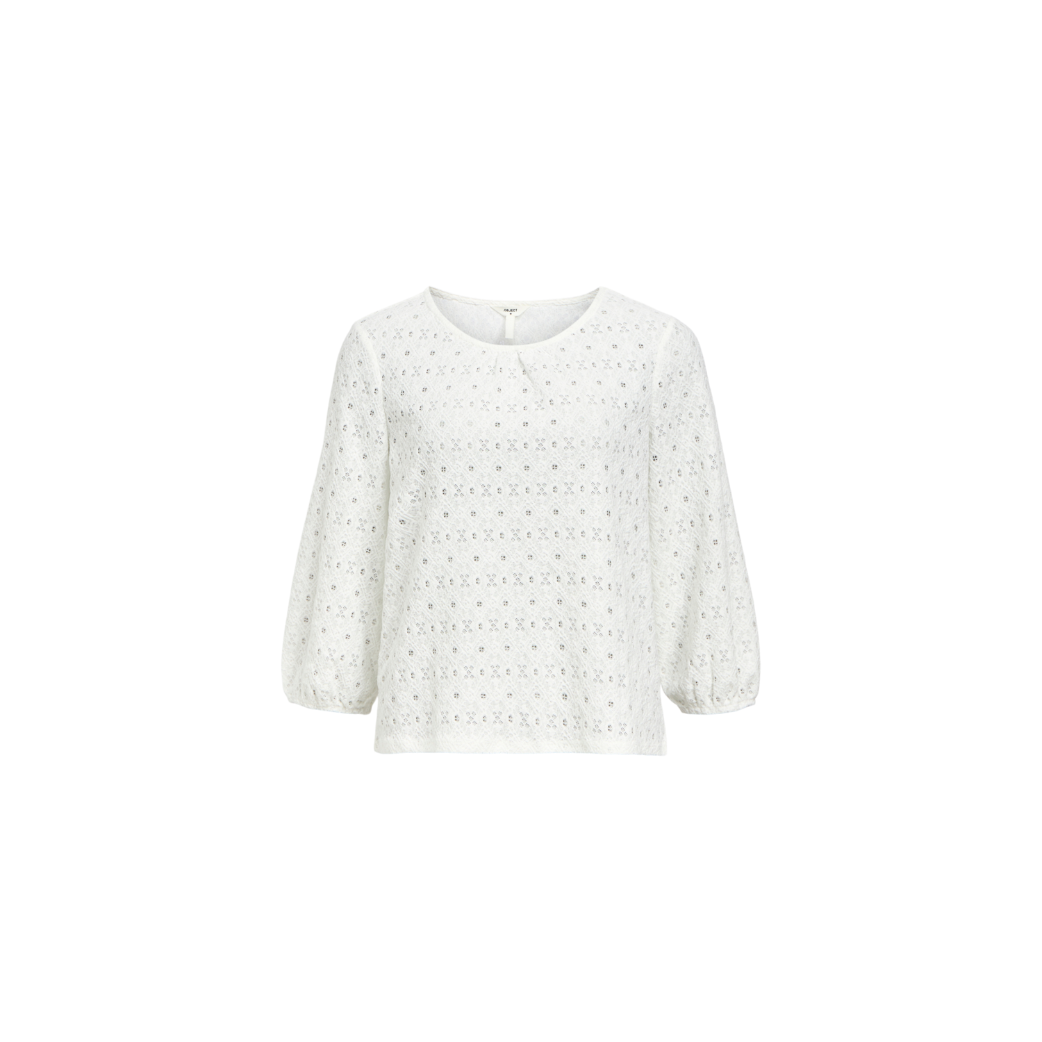 Object objlaila 3/4 sleeve top noos cloud dancer