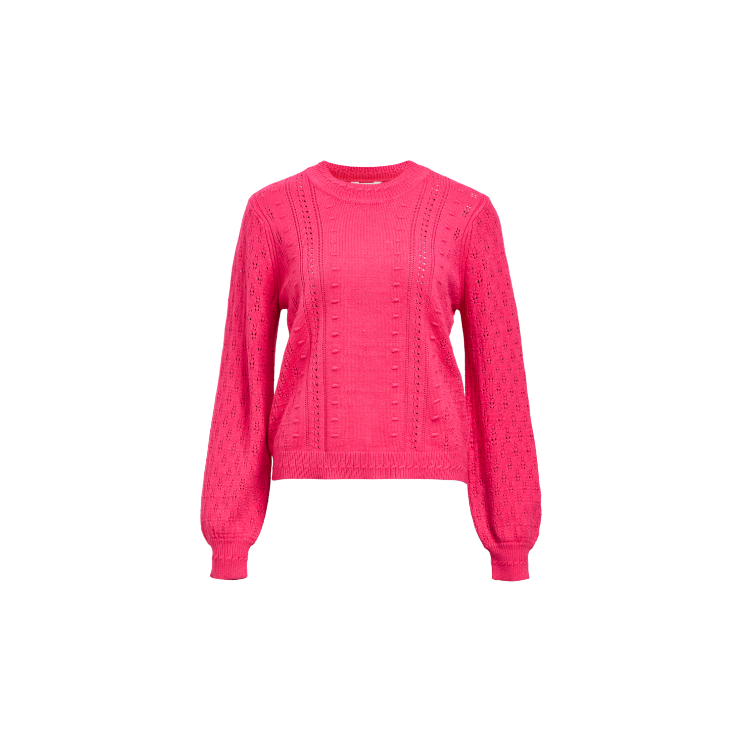 Object objingle l/s re o-neck knit noos raspberry