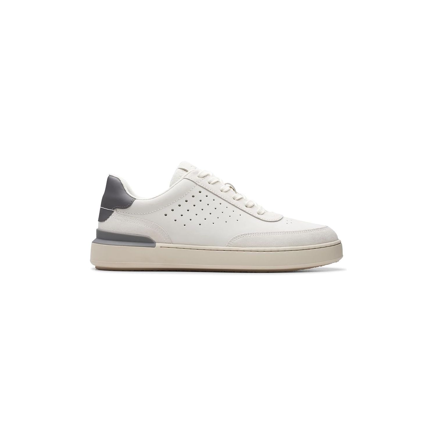 Clarks Courtlite Run White Nubuck