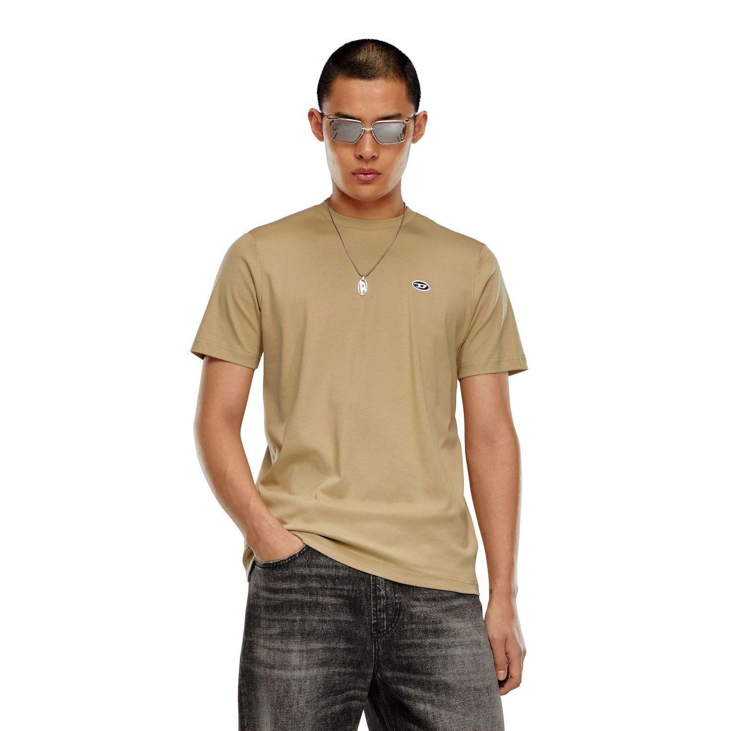 Diesel t-just-doval-pj t-shirt taupe