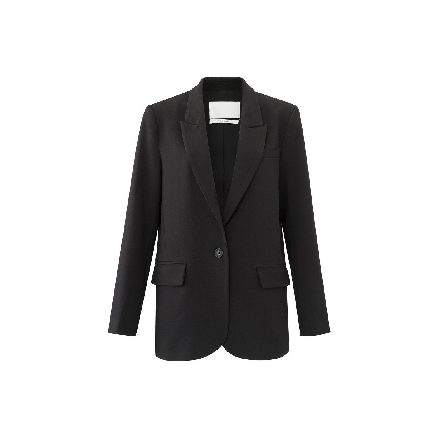 Yaya woven oversized blazer black