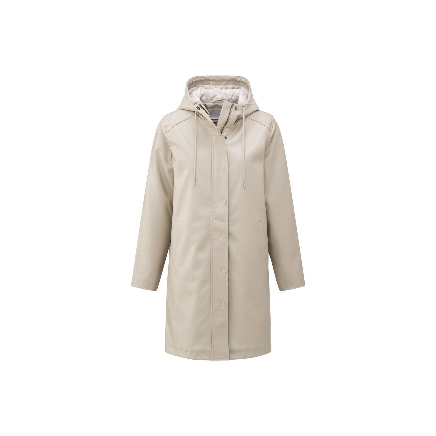 Yaya parka jacket with hood cashmere brown