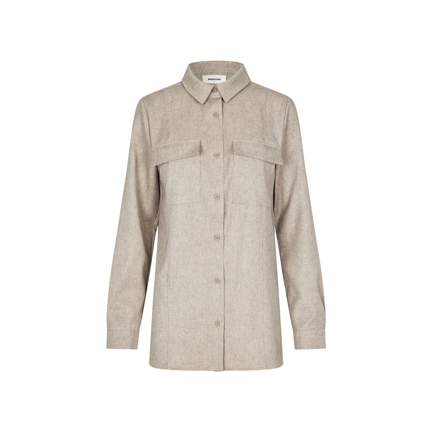 Modstrom kalemMD shirt beige melange