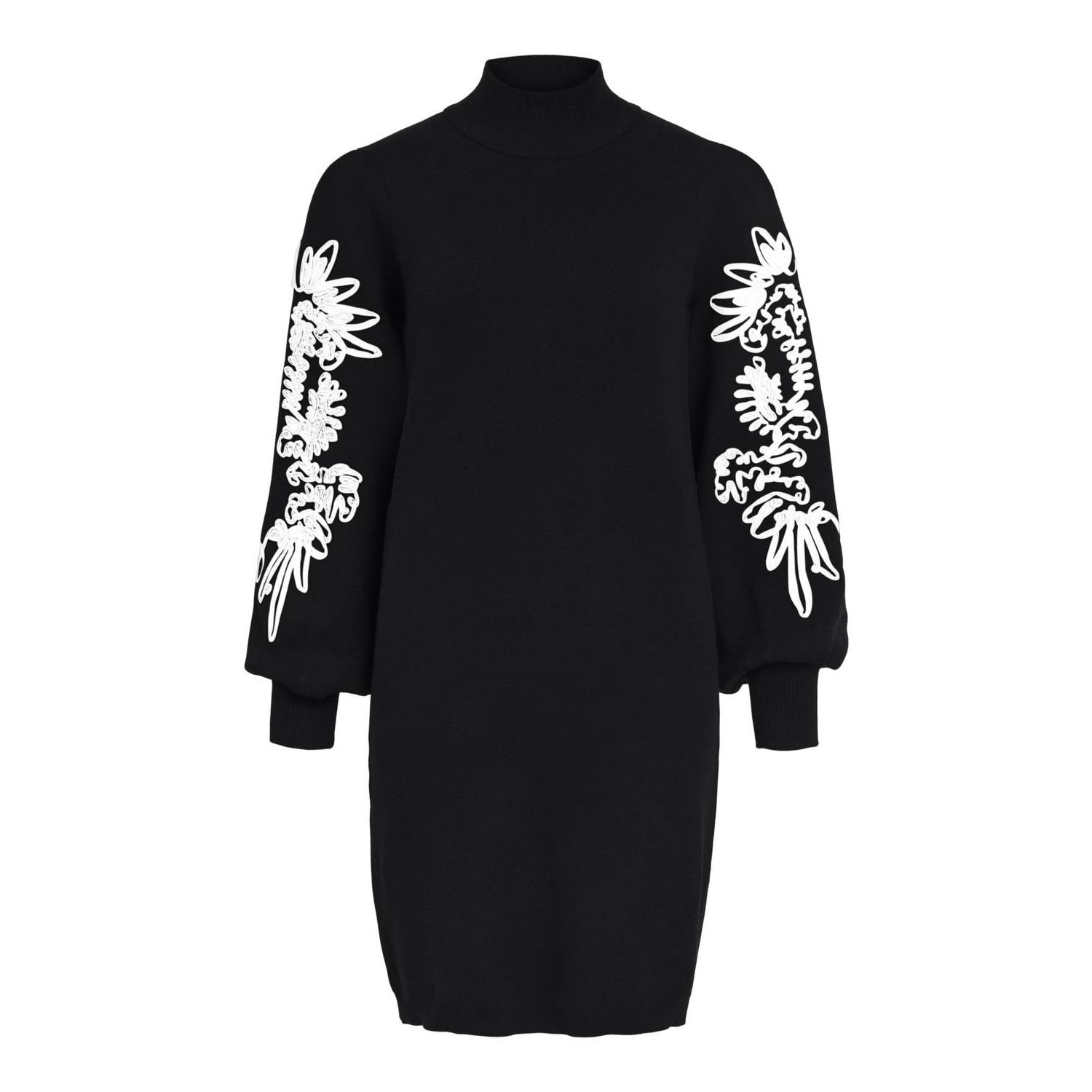 Object objjoana l/s knit dress rep black