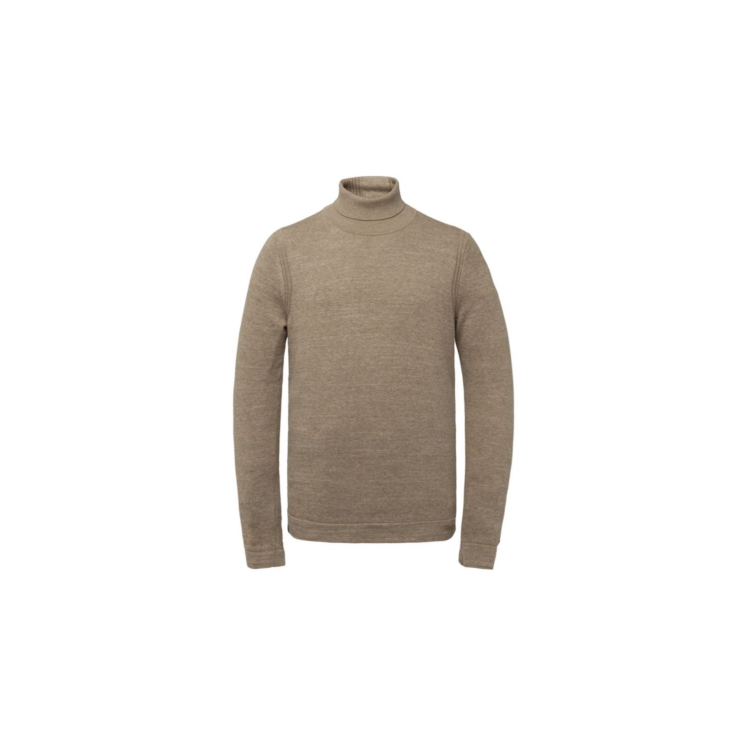 Cast iron roll neck slim fit cotton plated amphora