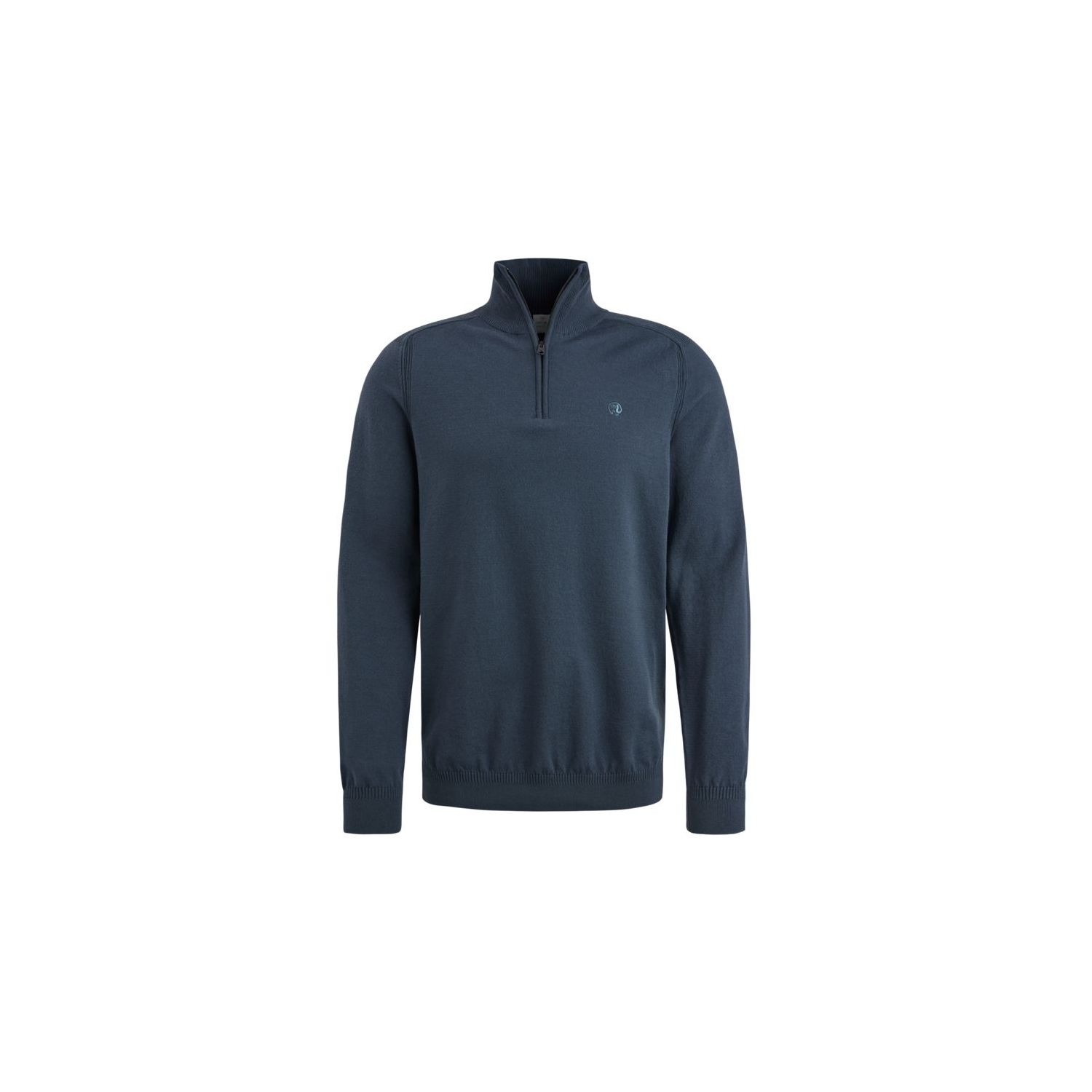 Cast Iron half zip collar cotton stretch sea storm