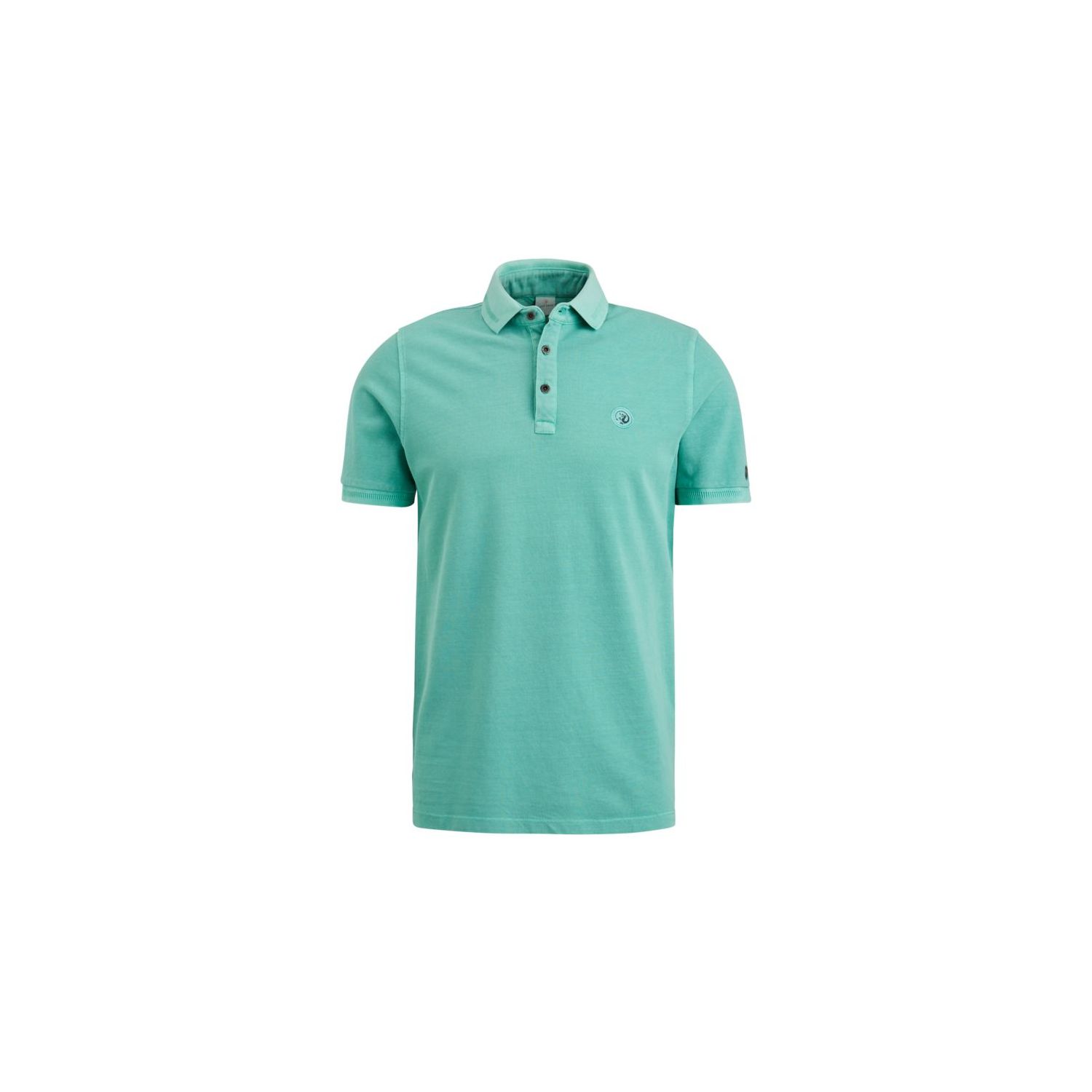 Cast Iron polo cotton pique pool blue