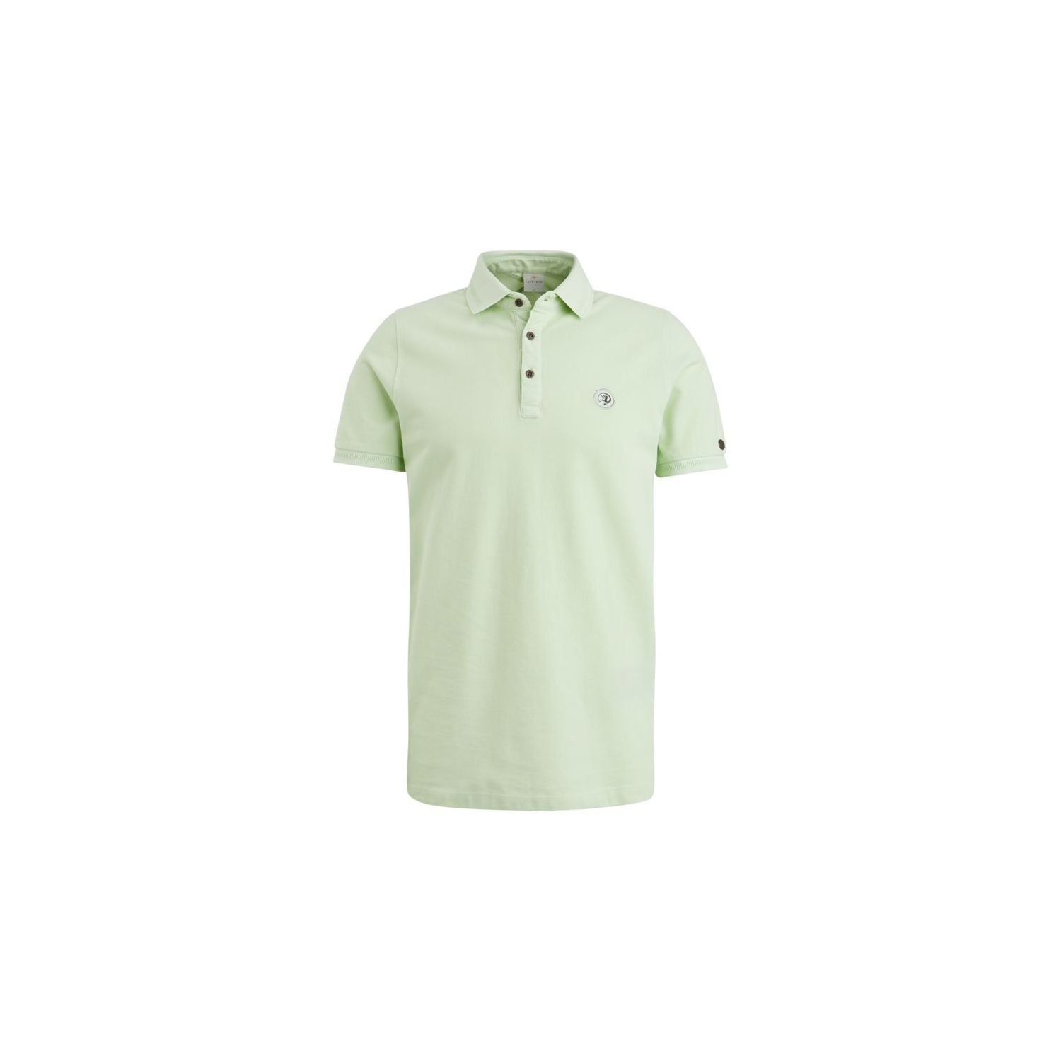 Cast Iron polo pique garment dyed abriosia