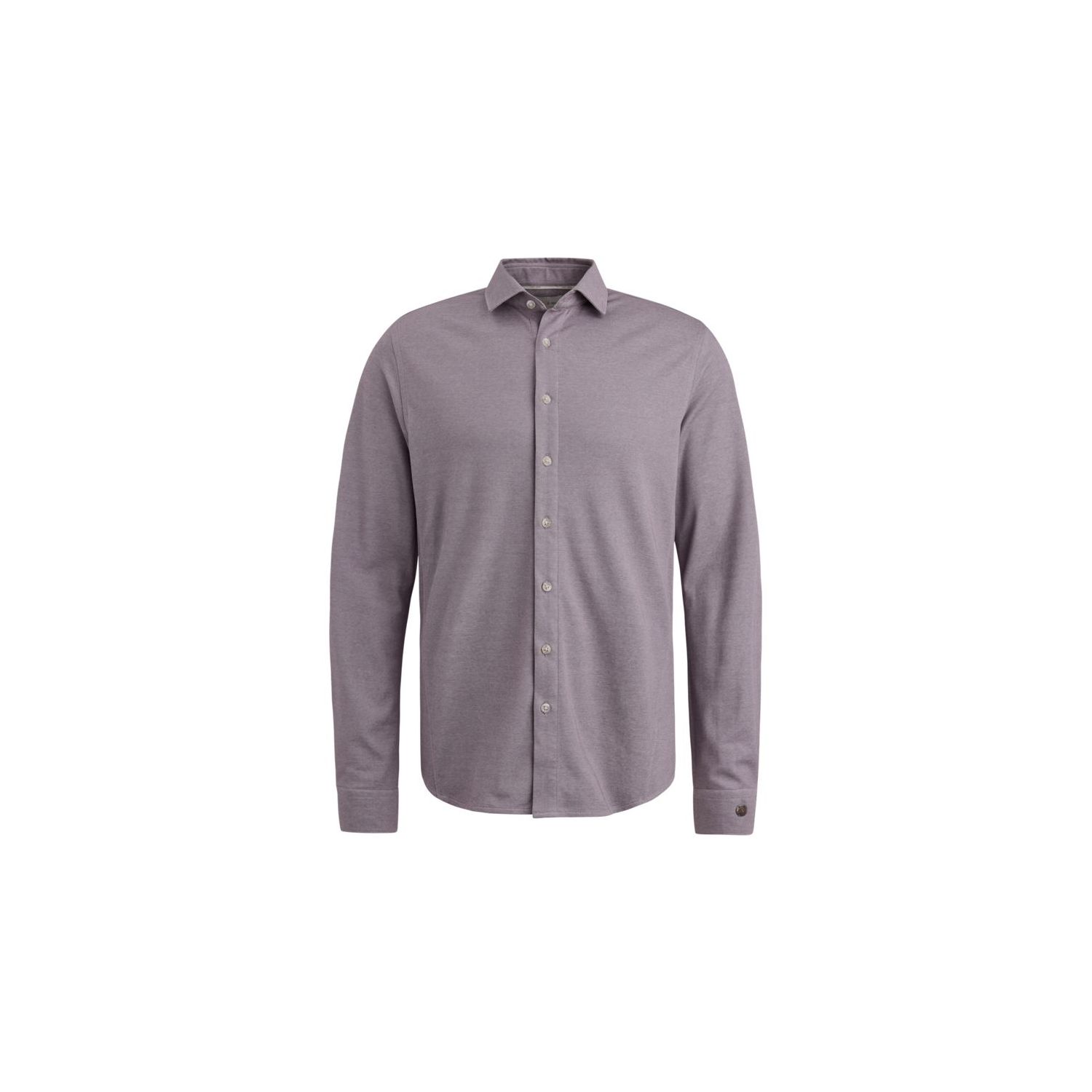 Cast Iron l/s shirt 2 tone interlock jersey purple