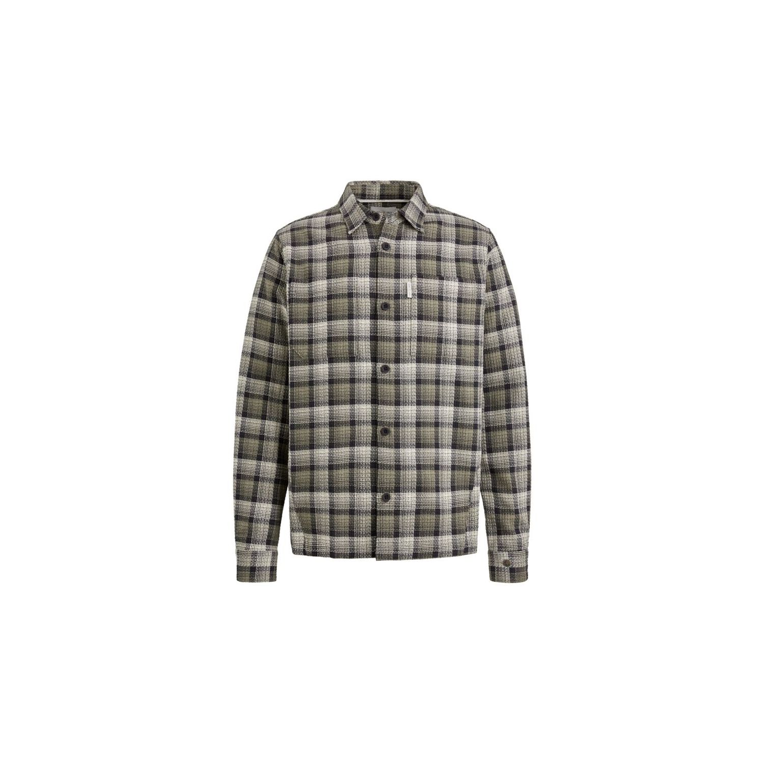 Cast iron l/s shirt yarn dyed check bungee cord