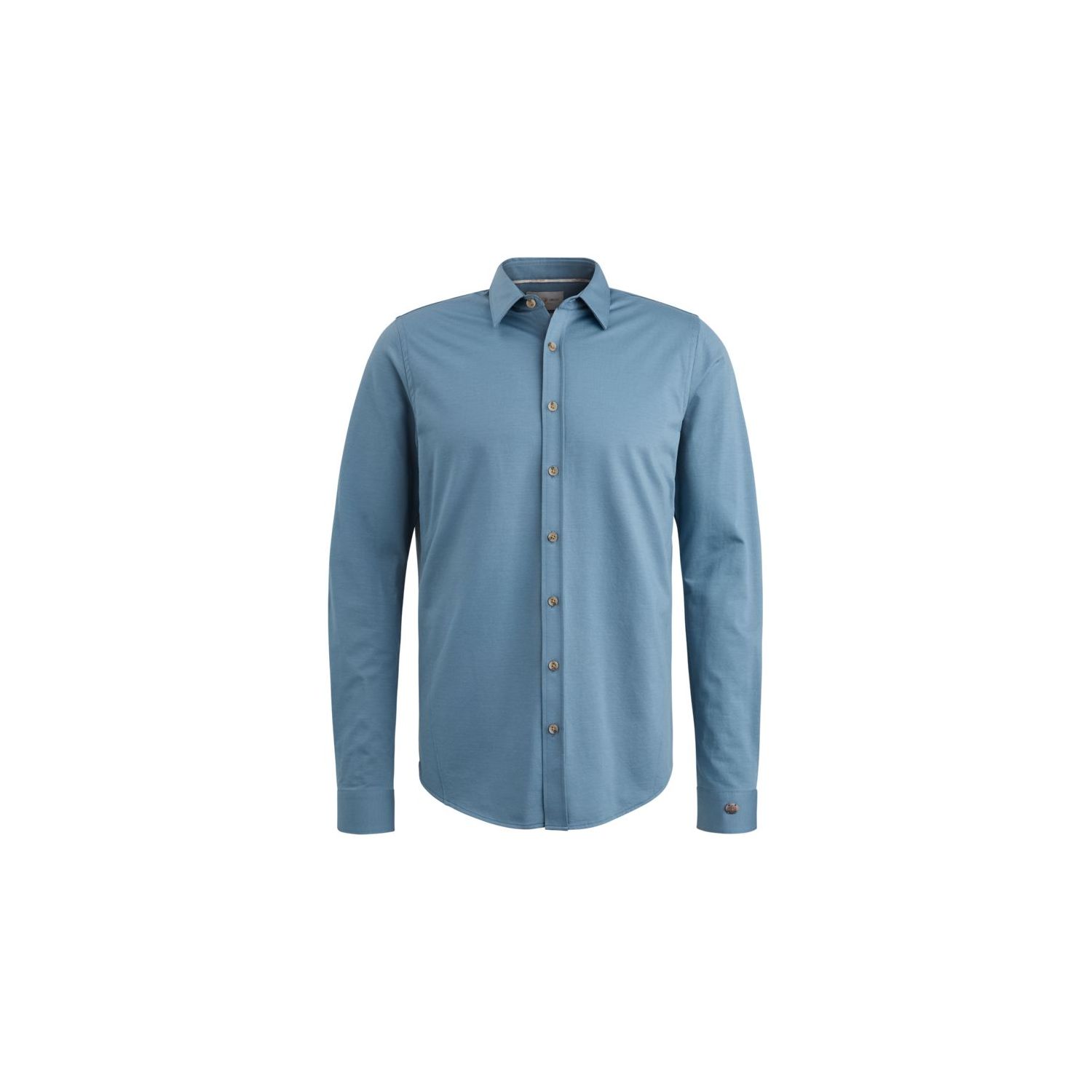 Cast iron long sleeve shirt twill jersey bluefin