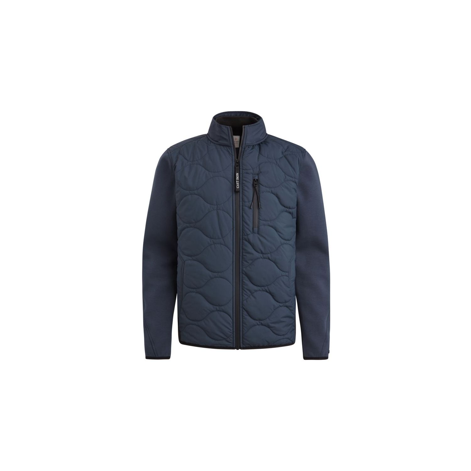 Cast Iron zip jacket interlock sea storm