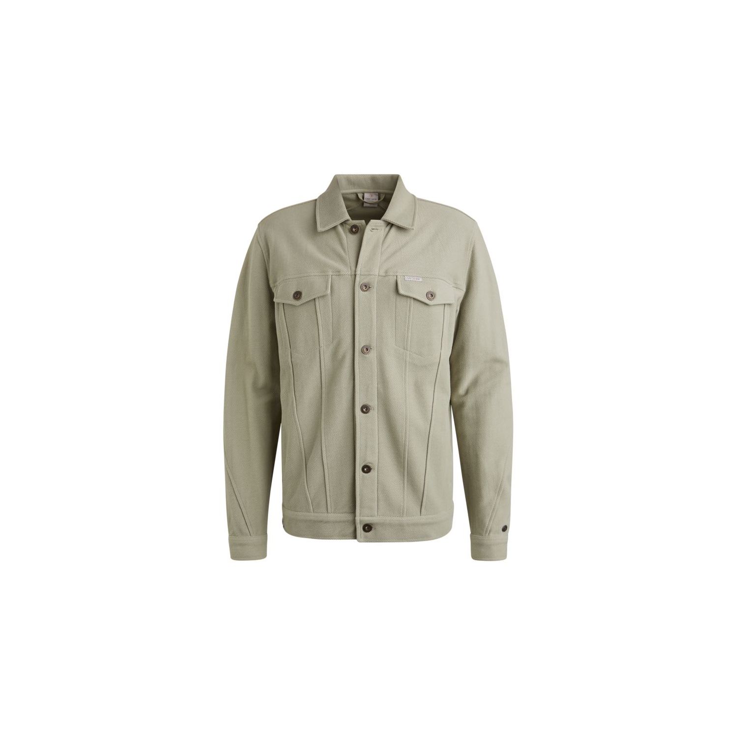 Cast Iron button jacket twill sweat seagrass