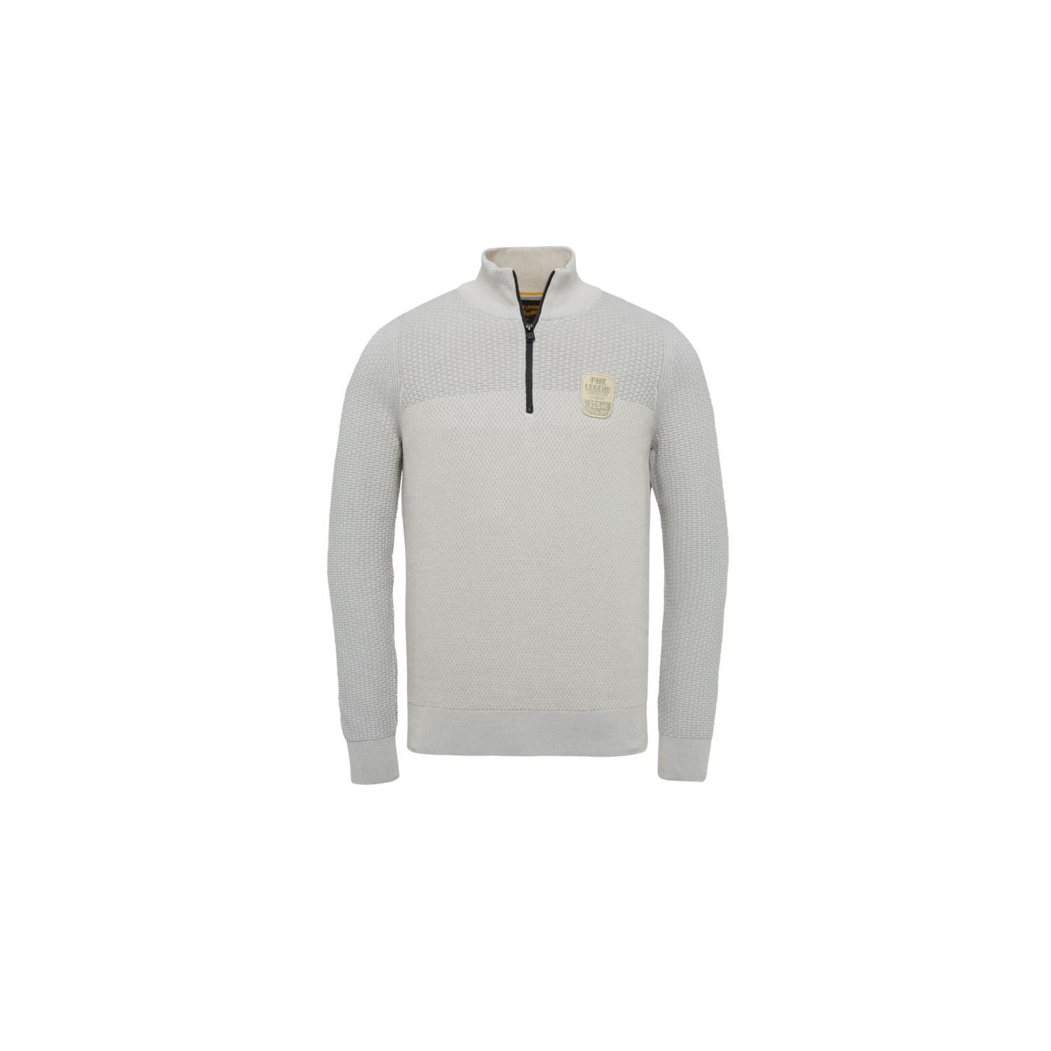 PME Legend half zip collar cotton silver birch