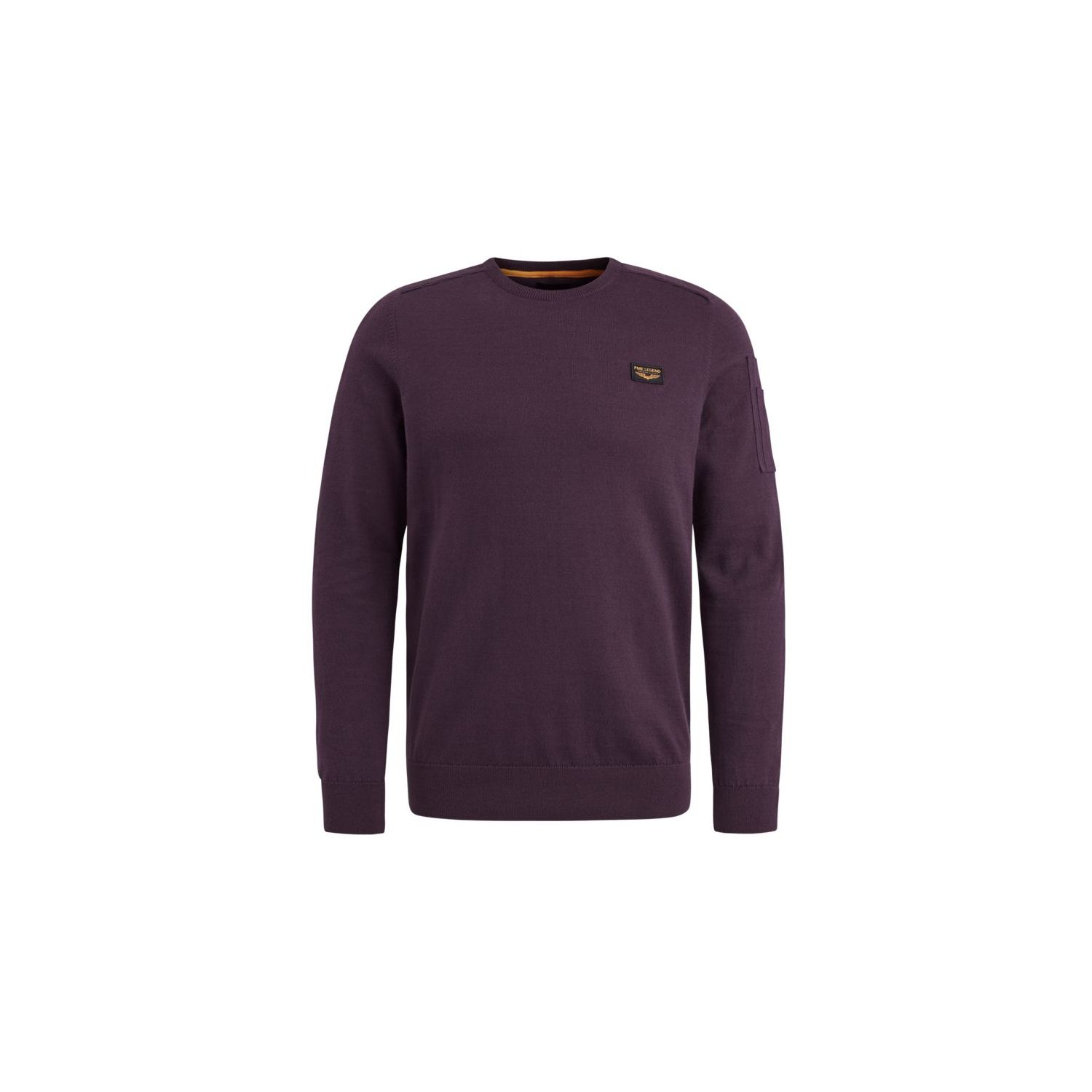 Pme legend r-neck american classic knit plum