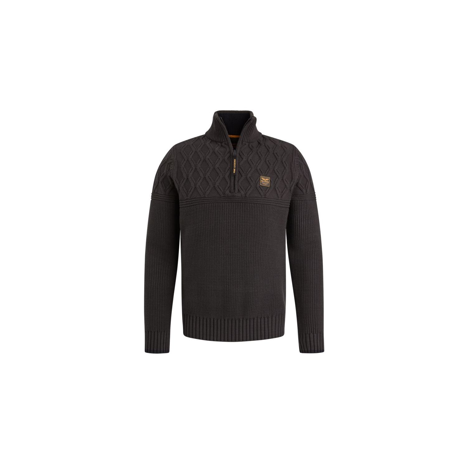 Pme legend half zip collar cotton yarn antracite