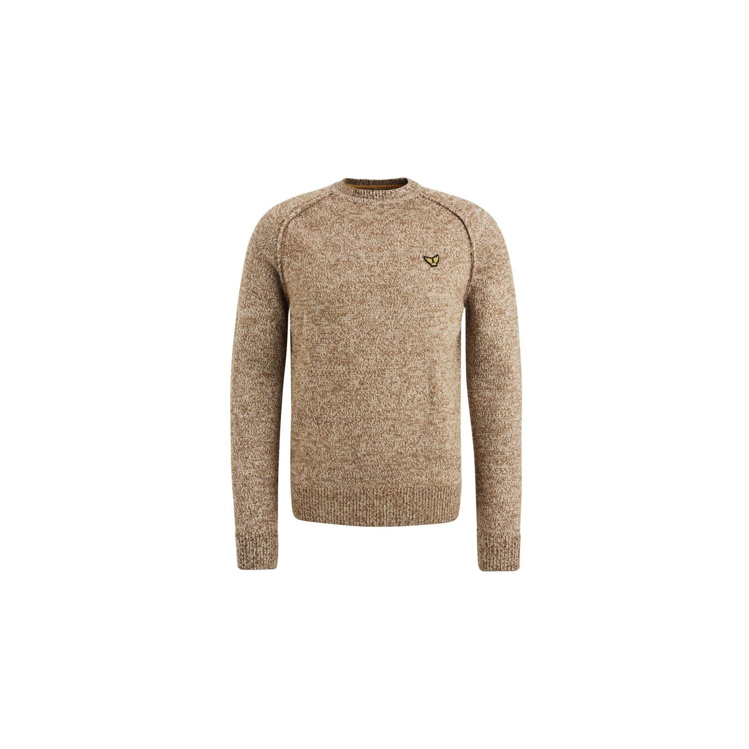 Pme legend r-neck heavy knit mixed yarn knit otter